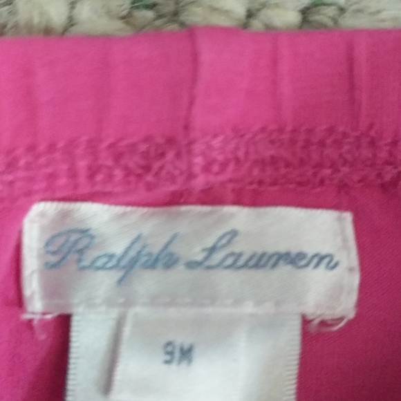 Ralph Lauren baby girl turquoise & hot pink outfit - Picture 7 of 9